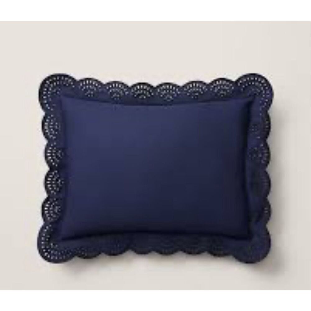 Ralph Lauren Home - Rl Eyelet Throw Pillow - Navy